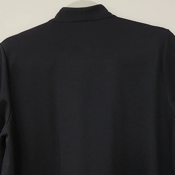 Eileen Fisher preppy Black Drape Open Blazer Office Siren size Small - Picture 14 of 17